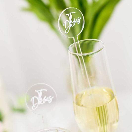 Acrylic Drink Stirrer - Round