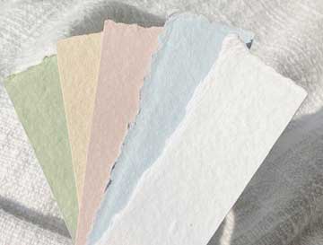 deckle edge colour card paper