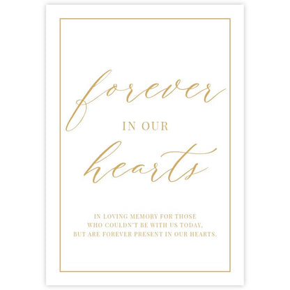 forever in our hearts memorial sign artwork
