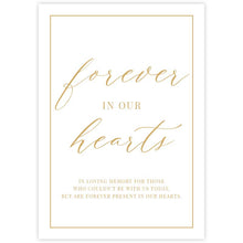 forever in our hearts memorial sign artwork