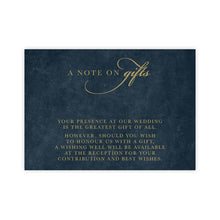 Marsala Flowers Collection wedding wishing well gift card with navy background