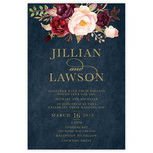 Marsala Flowers 2 - Wedding Inv