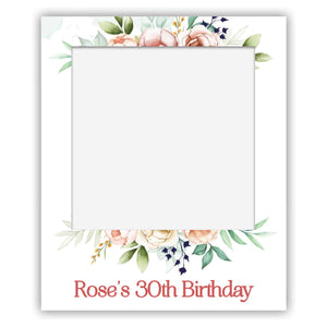 polaroid selfie sign 30th birthday almond rose