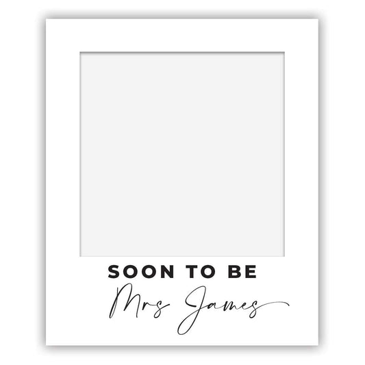 polaroid selfie sign soon to be bridal shower