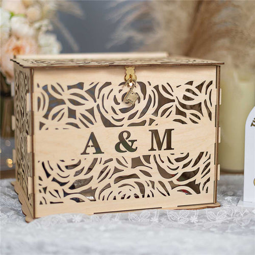 personalised wooden laser-cut wooden box