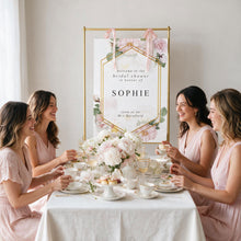 Luxury Peonie Floral Geo - Bridal Welcome Sign