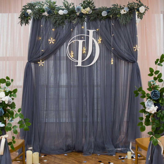 mirror silver acrylic initial name plaque sign