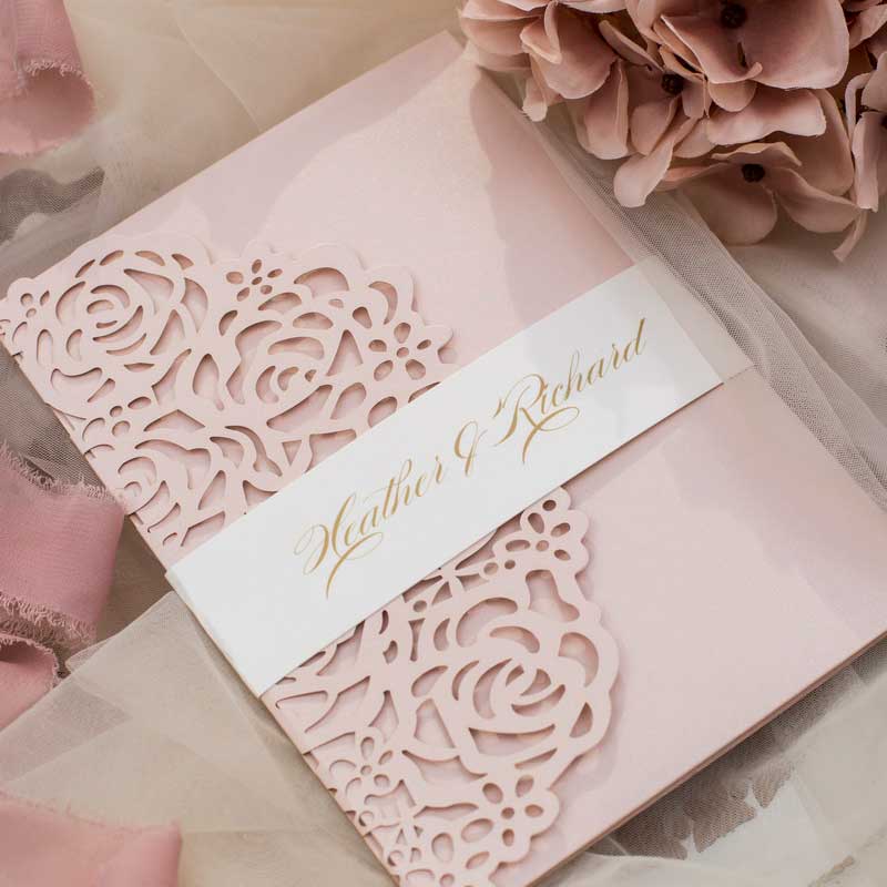 Roses Gates Pink - Laser-cut - DIY Set