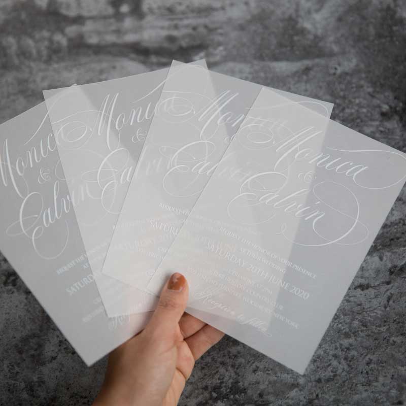 Monica - Vellum UV Print