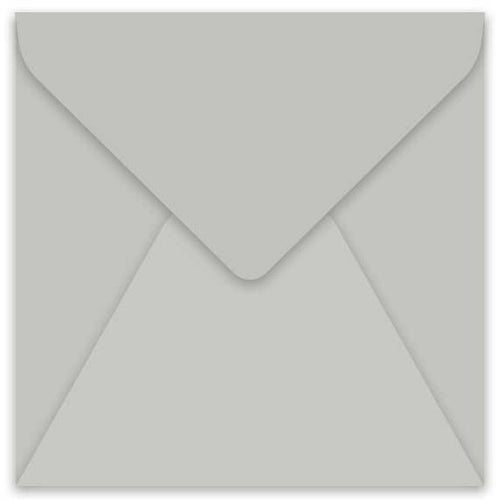 curious metallic galvanized grey square envelope