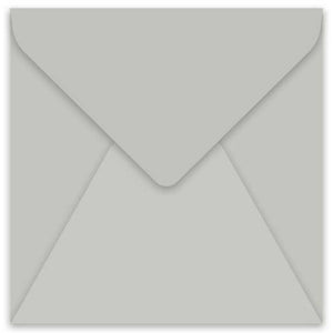 curious metallic galvanized grey square envelope