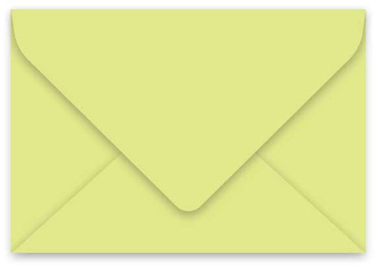 gmund envelope key lime yellow