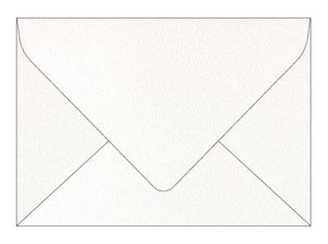 woodland textured white envelope simply white