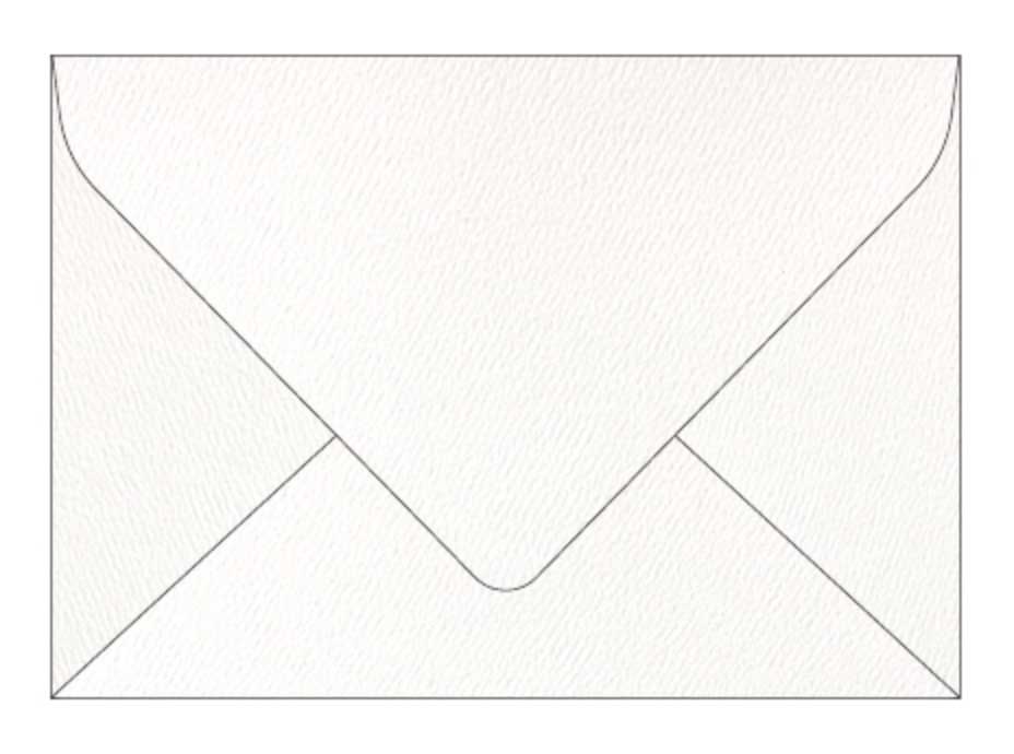 woodland textured white envelope simply white