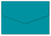 envelope bloom teal blue