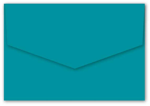 envelope bloom teal blue