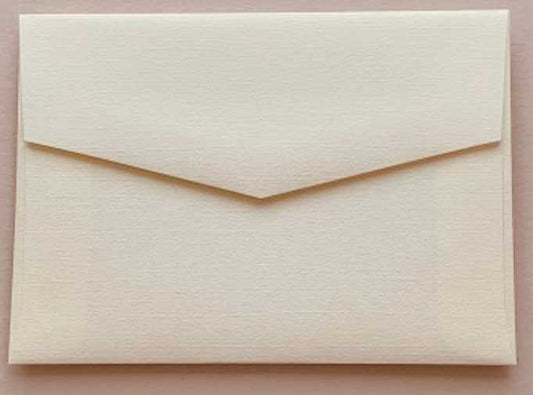 envelopes coco linen ivoire texture