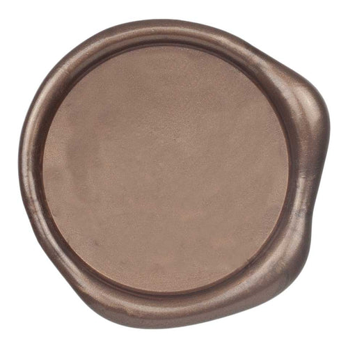 metallic bronze chocolate wax seal