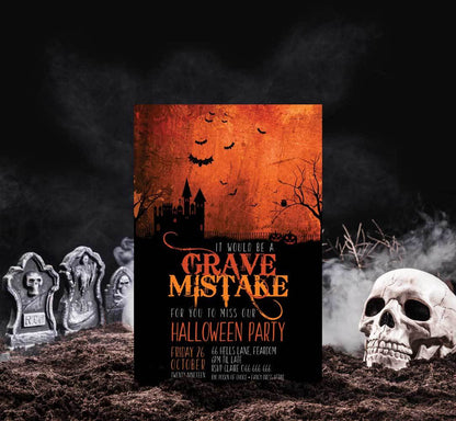 Grave Mistake Orange Glow - Halloween