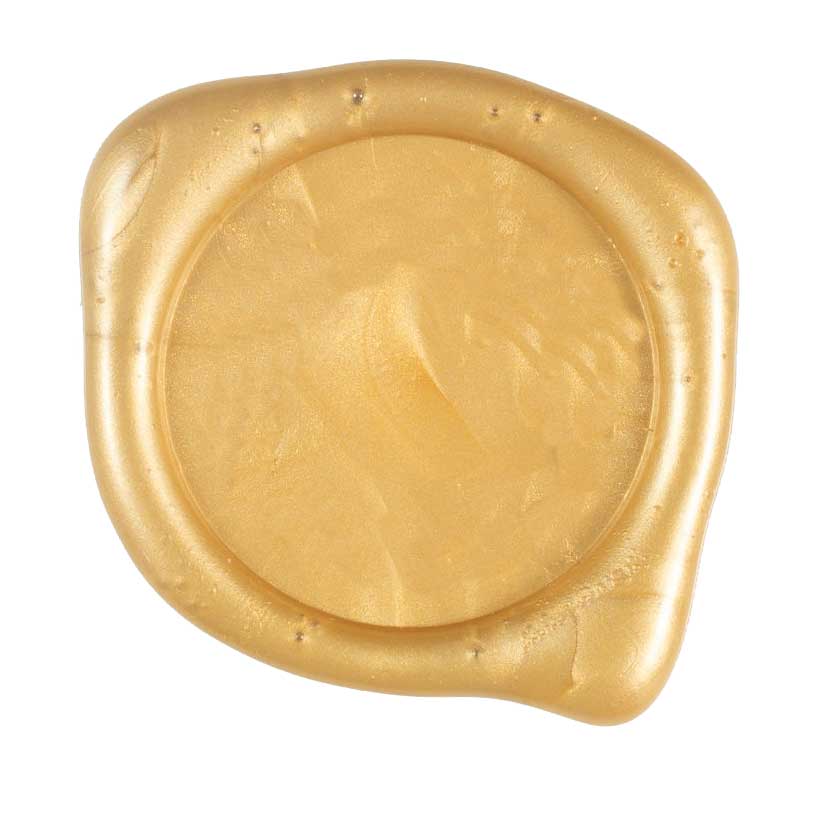 light gold pearl wax seal