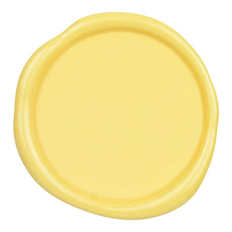 yellow wax seal