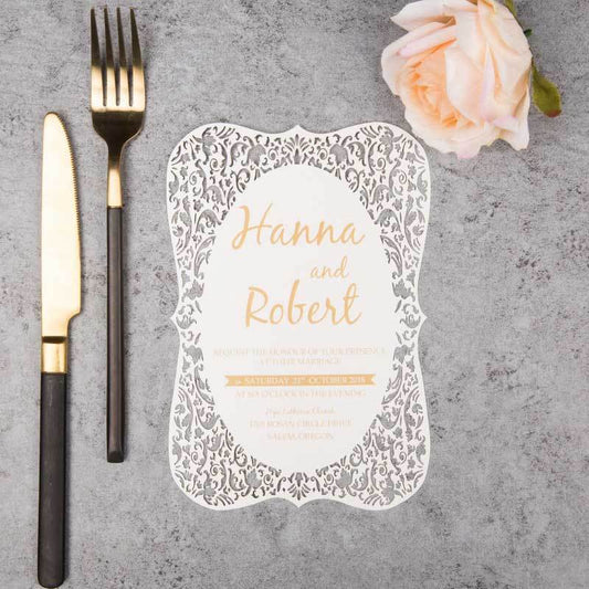 Fancy Shape' - Laser-cut - Flat Card