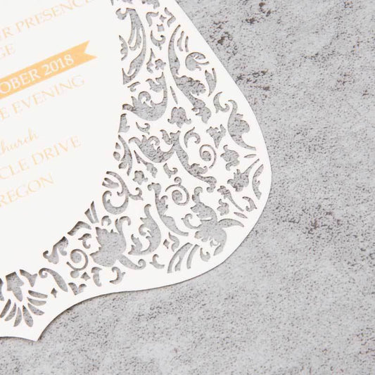 Fancy Shape' - Laser-cut - Flat Card
