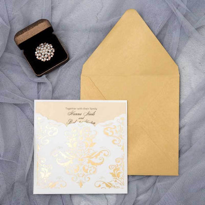 'Damask' - SQ Laser cut Pocket Sleeve