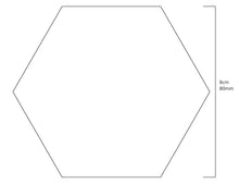 Acrylic Hexagon Coaster - Black