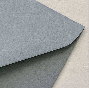 envelope alchemy ash grey closeup