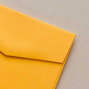 envelope bloom banana yellow closeup