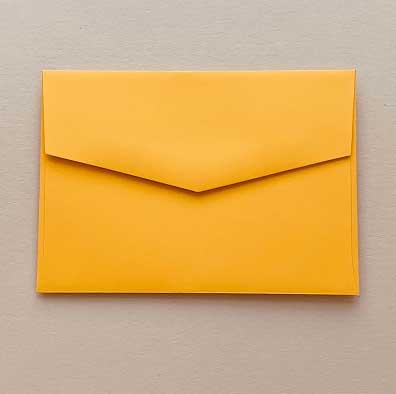 envelope bloom banana yellow