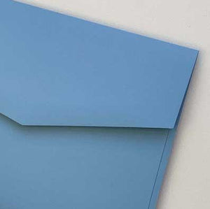 diy invitation paper bloom cornflower blue closeup