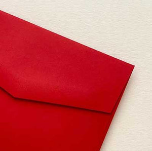 envelope bloom jolly red closeup