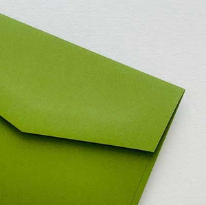 envelope bloom leaf green closeup