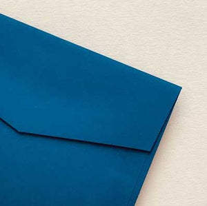 envelope bloom light royal blue closeup