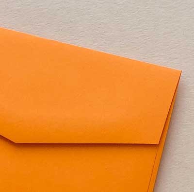 diy invitation paper bloom tangerine yellow closeup