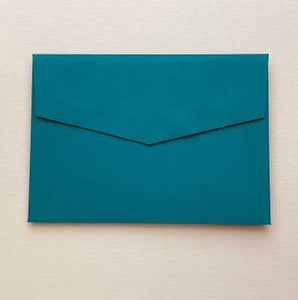 envelope bloom teal blue