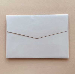 envelopes glamour puss diamond white metallic