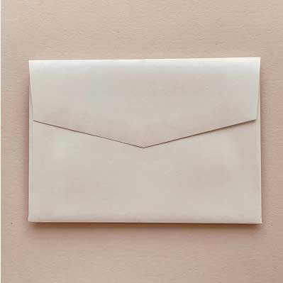 envelopes glamour puss milk bath metallic ivory