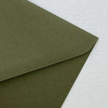 envelope gmund army green closeup