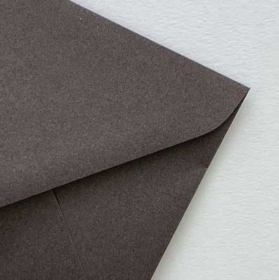 envelope gmund chocolate closeup