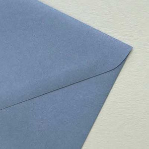 envelope gmund dusky blue closeup