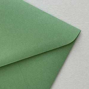 envelope gmund pear green closeup