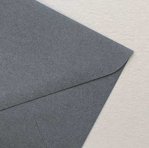 envelope gmund pewter grey closeup