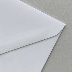 envelope gmund porcelain white closeup
