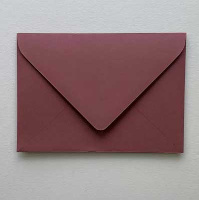 envelope heirloom deep rose