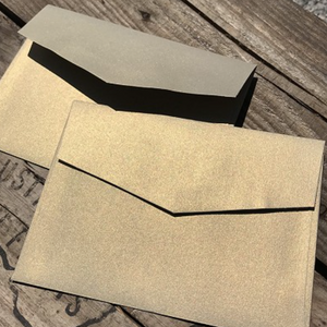 envelopes curious metallic gold leaf