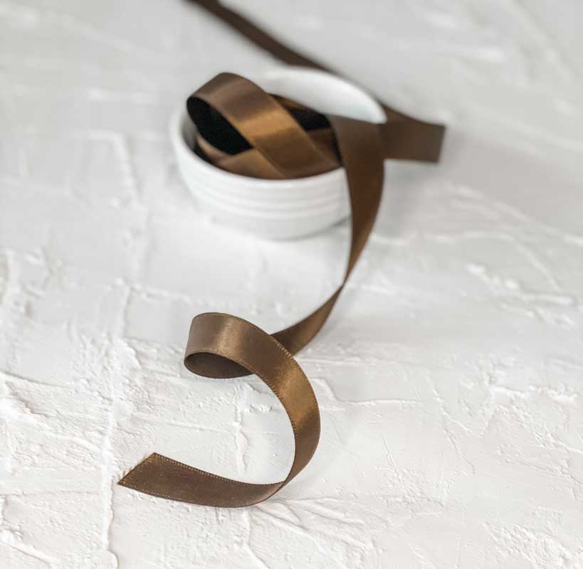satin ribbon chocolate