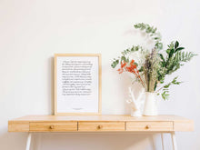 1st year wedding anniversary vow prints in a script font